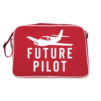 Future Pilot - Retro Bag - red/white - Back