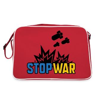Stop War - Sac Retro - rouge/blanc - Dos