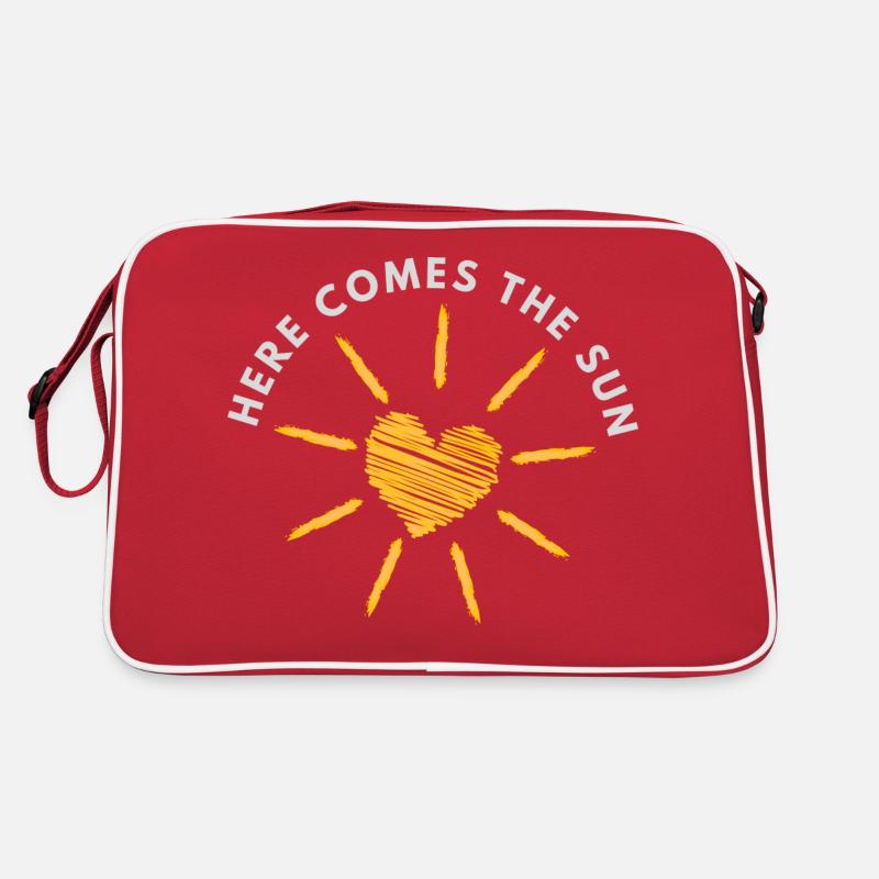 here comes the sun - Retro Tasche - Rot/Weiß