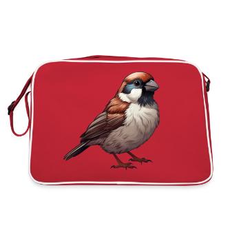 little sparrow - Retro Bag - red/white - Back
