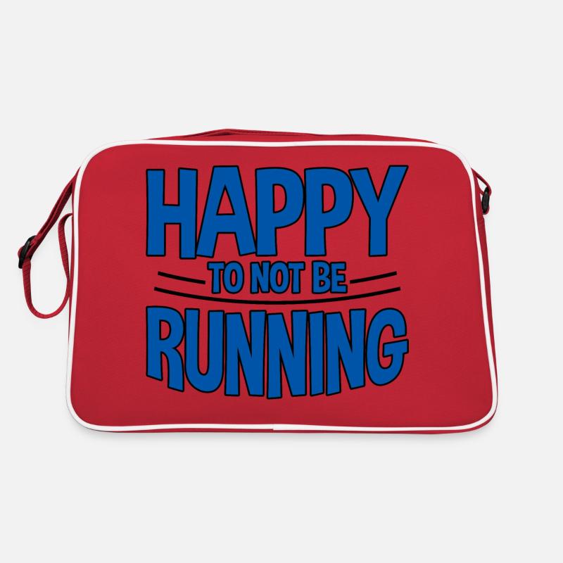 Heureux de ne pas courir 2 Sac Retro