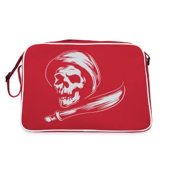 SKULL REAPER - Retro Bag - red/white - Back