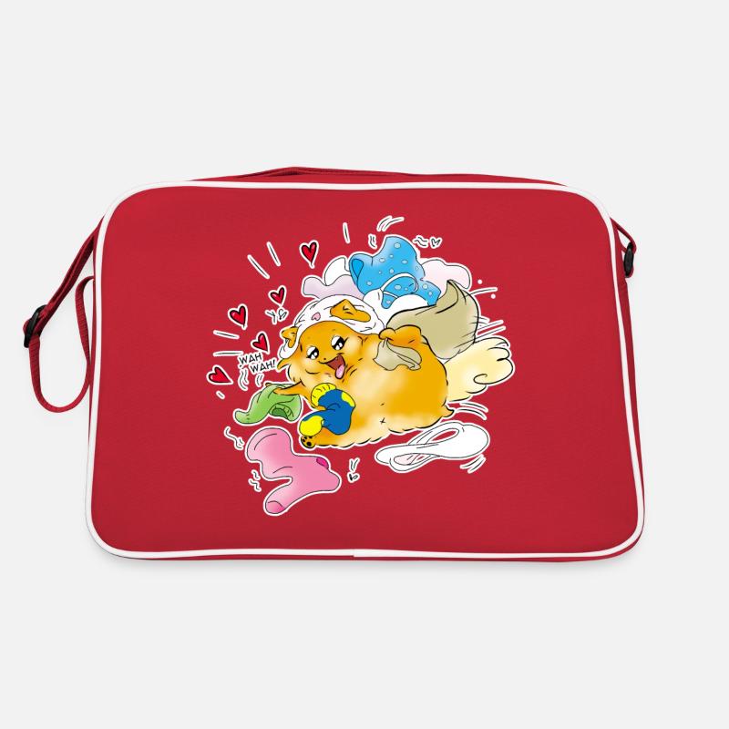 Pomeranian Crazy Retro Bag