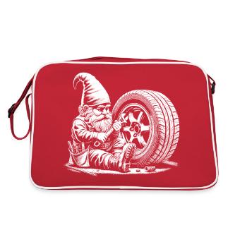 Mécanicien automobile - Sac Retro - rouge/blanc - Dos