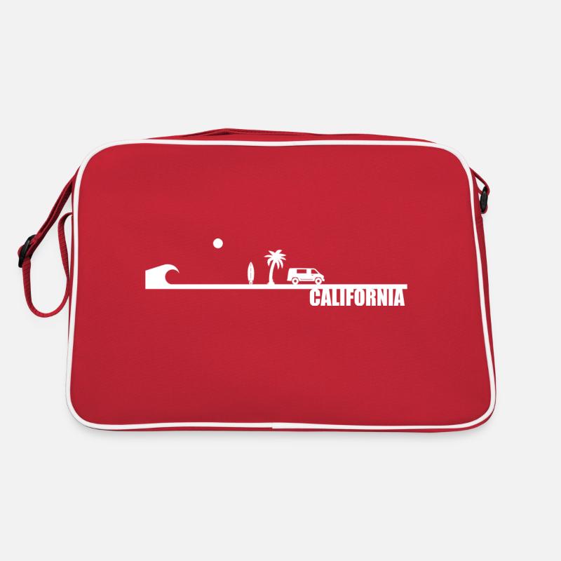California Wave Surf Van Leben Retro Tasche