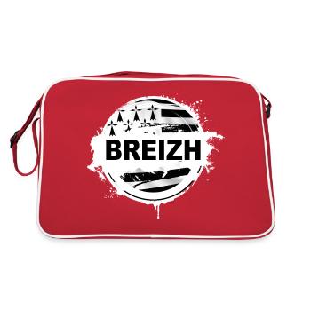 Bretagne - Breizh - Sac Retro - rouge/blanc - Dos