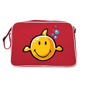 Smiley Fish - Retro Bag - red/white - Back
