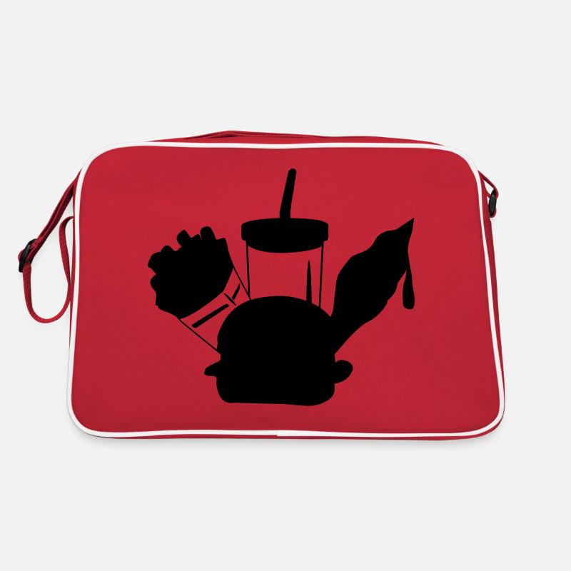 fast food menue eiscreme Retro Tasche