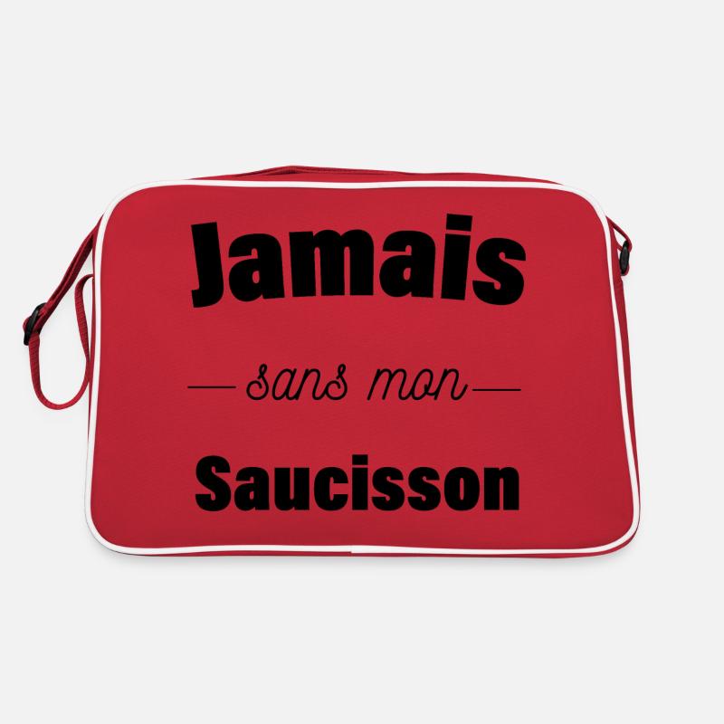 Jamais sans mon saucisson Sac Retro