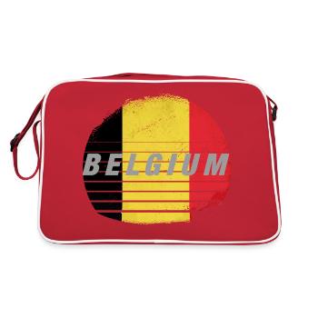 Belgium, Belgique - Sac Retro - rouge/blanc - Dos