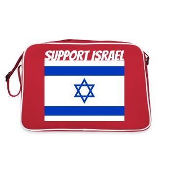 Support Israël - Sac Retro - rouge/blanc - Dos