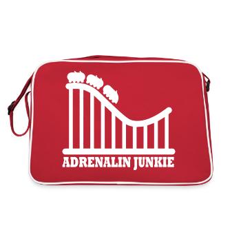 Rollercoaster Roller Coaster Amusement Park - Retro Bag - red/white - Back