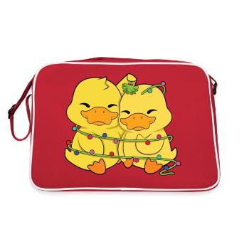 Canards Lumières de Noël - Sac Retro - rouge/blanc - Dos