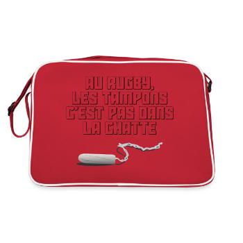 TAMPONS - Sac Retro - rouge/blanc - Dos