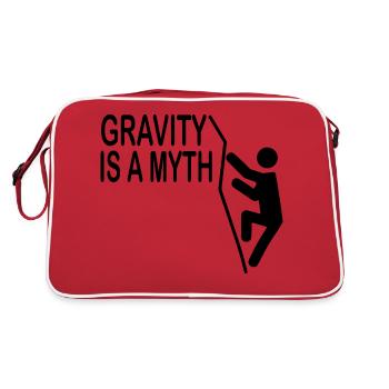 Bouldern Klettern Climbing - Retro Tasche - Rot/Weiß - Hinten