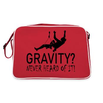 Bouldern Klettern Climbing - Retro Tasche - Rot/Weiß - Hinten