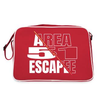 enlèvement extraterrestre enlèvement extraterrestre je ne parle pas humain - Sac Retro - rouge/blanc - Dos