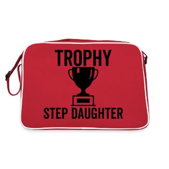 Trophäe Stieftochter - Retro Tasche - Rot/Weiß - Hinten
