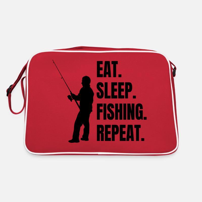 Pêche Pêche Hameçons Pêcheur Pêcheur Sac Retro