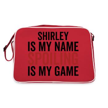 Shirley is My Name Spoiling is My Game - Retro Bag - red/white - Back