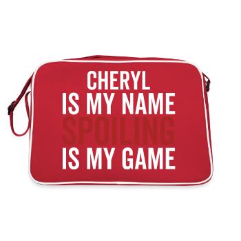 Cheryl is My Name Spoiling is My Game - Retro Bag - red/white - Back