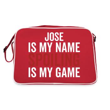 Jose is My Name Spoiling is My Game - Retro Bag - red/white - Back