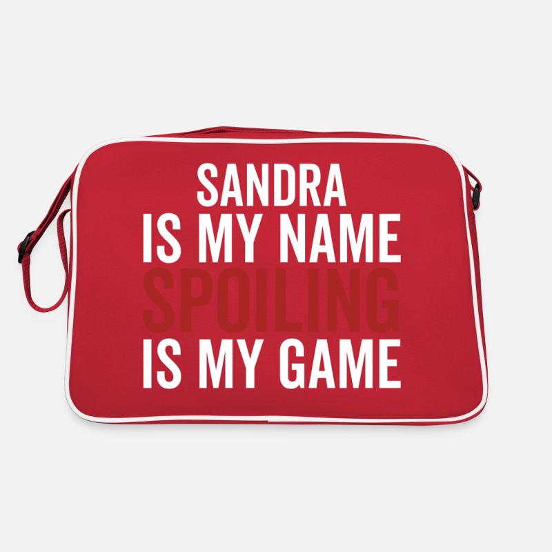 Sandra est mon nom Spoiling est mon jeu Sac Retro