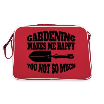 Gardener Garden Gift Hobby Gardener Orchard - Retro Bag - red/white - Back