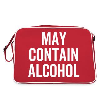 May Contain Alcohol - Retro Bag - red/white - Back