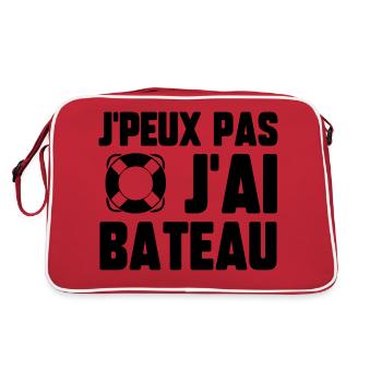 J’peux pas j’ai bateau - Sac Retro - rouge/blanc - Dos
