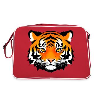 Comic Tiger Mignon Drôle Cool Dessin animé 18 - Sac Retro - rouge/blanc - Dos