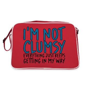 Je ne suis pas maladroit tout continue de se mettre en travers de mon chemin - Sac Retro - rouge/blanc - Dos
