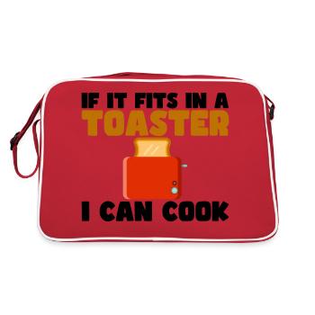 If It Fits In A Toaster, I Can Cook It 3 - Retro Bag - red/white - Back