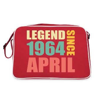 59e anniversaire avril Né en 1964 Idée cadeau - Sac Retro - rouge/blanc - Dos