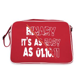Analyst Hacking Codes Computer Freak - Retro Bag - red/white - Back