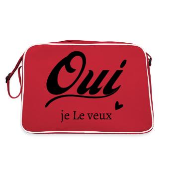 Oui je le veux - Sac Retro - rouge/blanc - Dos