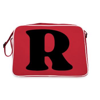 Letter r - Retro Bag - red/white - Back
