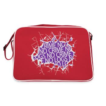 analyst anonymous hacker encrypt but i do - Retro Tasche - Rot/Weiß - Hinten