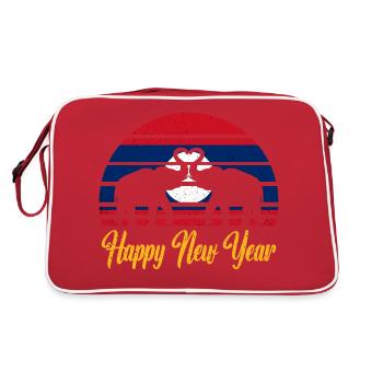 Laos Laotian Laotian Elephant Lao I Gift - Retro Bag - red/white - Back