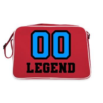 Légende bleu et noir 00 - Sac Retro - rouge/blanc - Dos