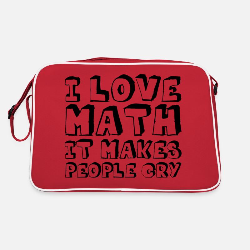 I Love Math, It Makes People Cry Retro Tasche