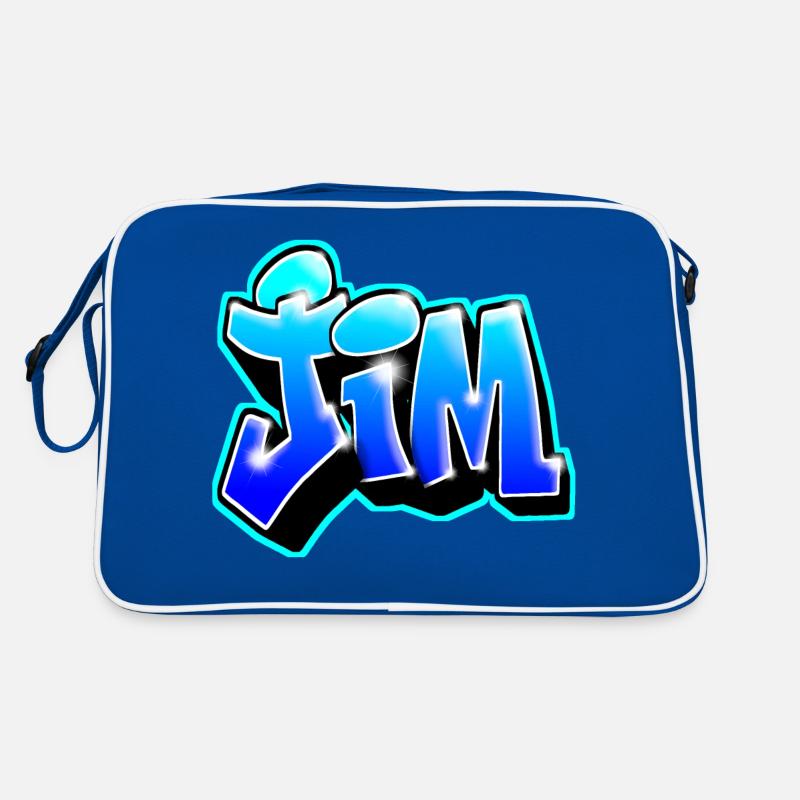 GRAFFITI NAME JIM Sac Retro