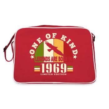 Legend Born 1969 anniversaire 55 ans - Sac Retro - rouge/blanc - Dos
