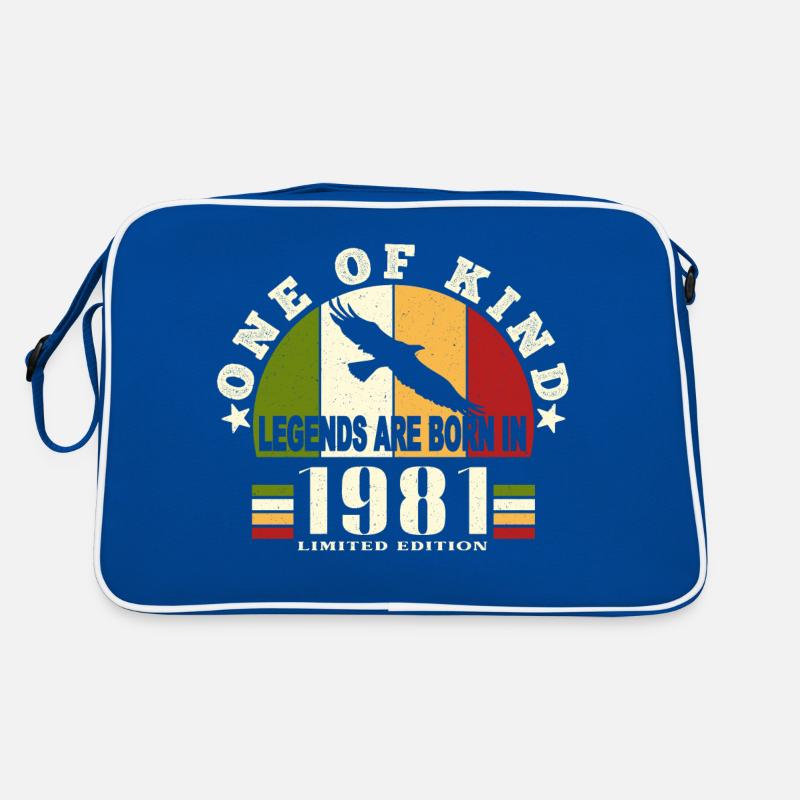 Legend Born 1981 anniversaire 43 ans Sac Retro