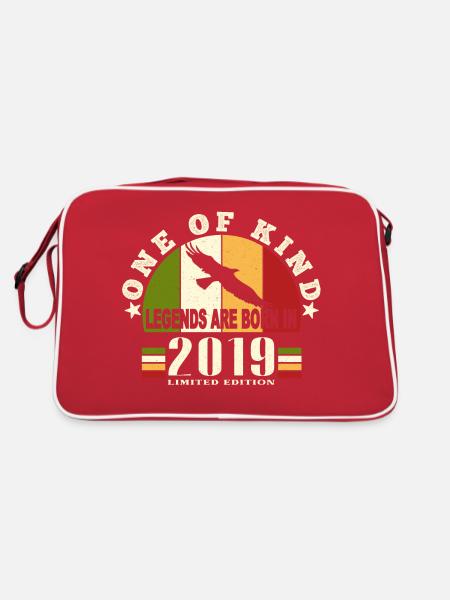 Legend Born 2019 anniversaire 5 ans - Sac Retro - rouge/blanc - Dos