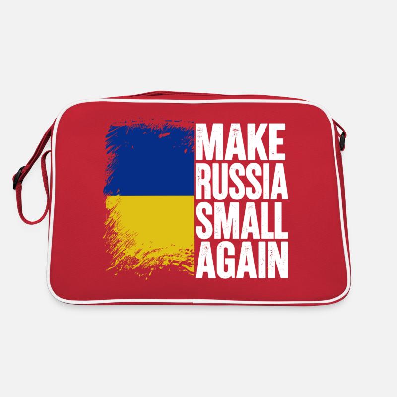 Make russia small again - Retro Tasche - Rot/Weiß