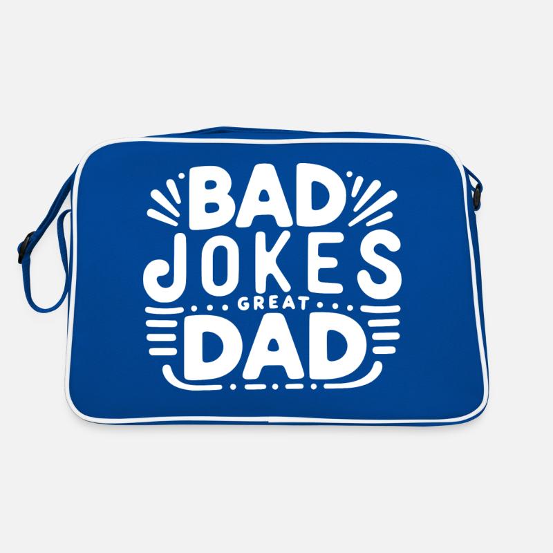 Bad Jokes Great Dad Retro Bag