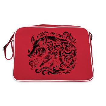 Sanglier - Sac Retro - rouge/blanc - Dos