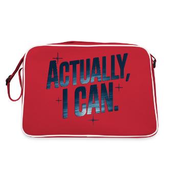 En fait, je peux - Sac Retro - rouge/blanc - Dos