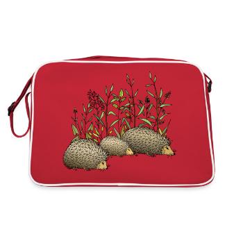 Igel - Retro Tasche - Rot/Weiß - Hinten